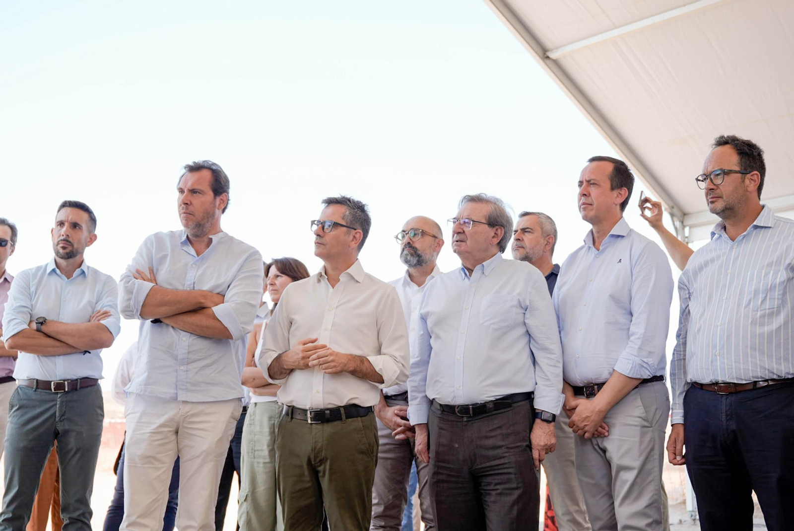 Los ministros Félix Bolaños y Óscar Puente visitan el viaducto de los Feos de Almería