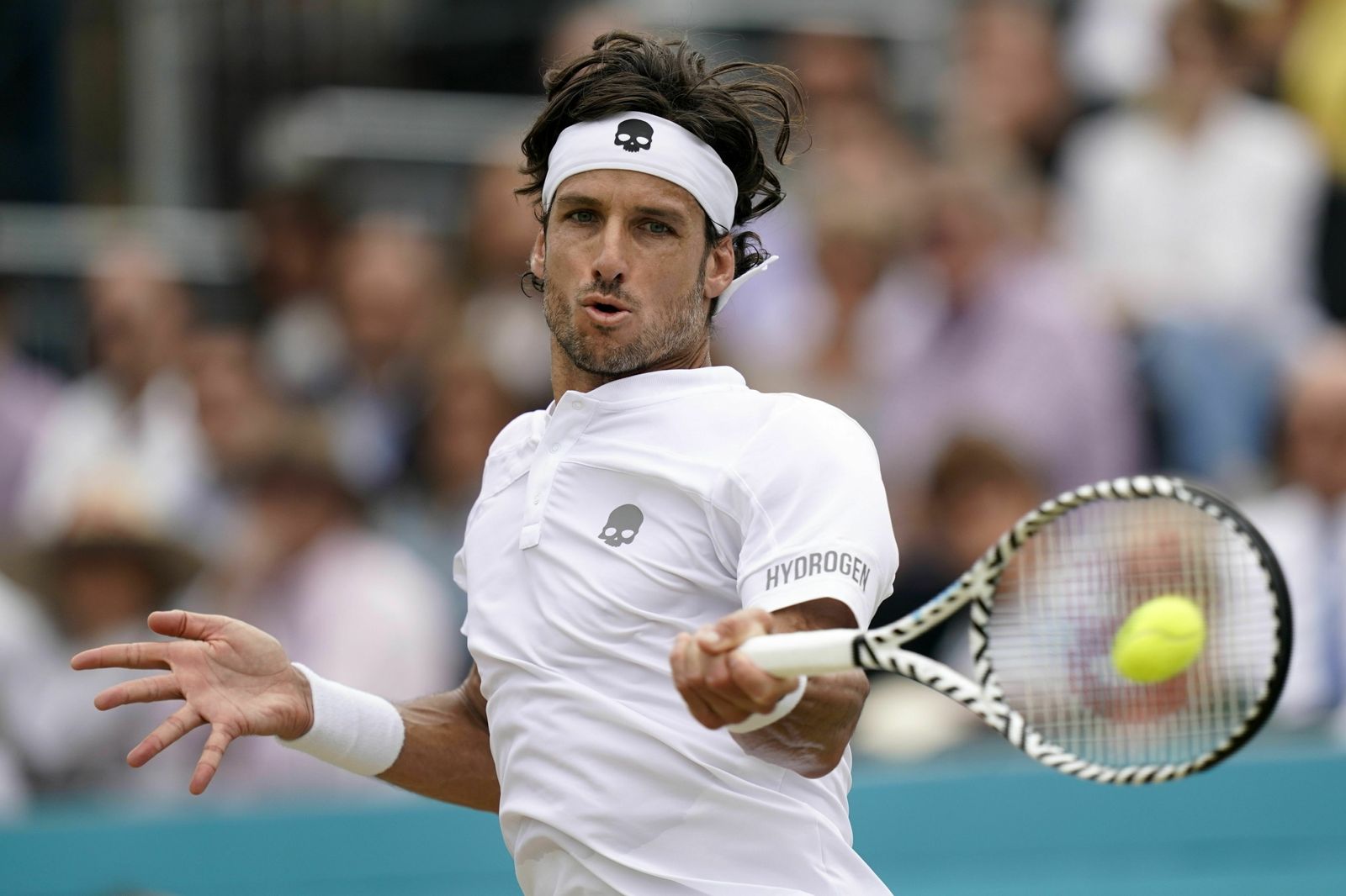 Feliciano López, durante un encuentro.
