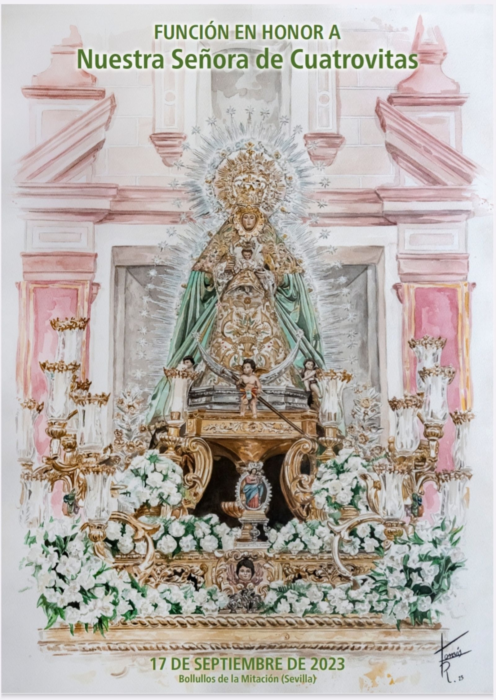 Durante el mes de septiembre se celebrará la novena y el besamanos a la Virgen