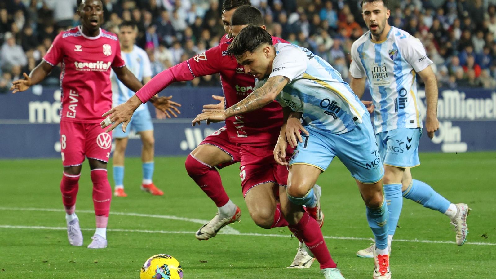El Málaga CF-CD Tenerife, en fotos
