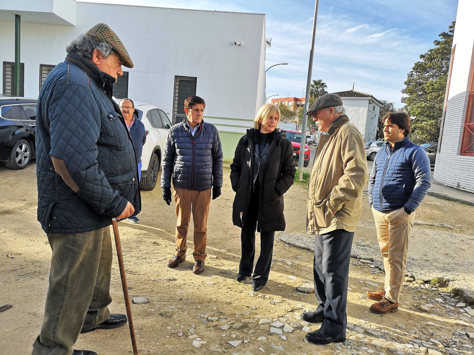 María José García-Pelayo, en su visita a La Granja.