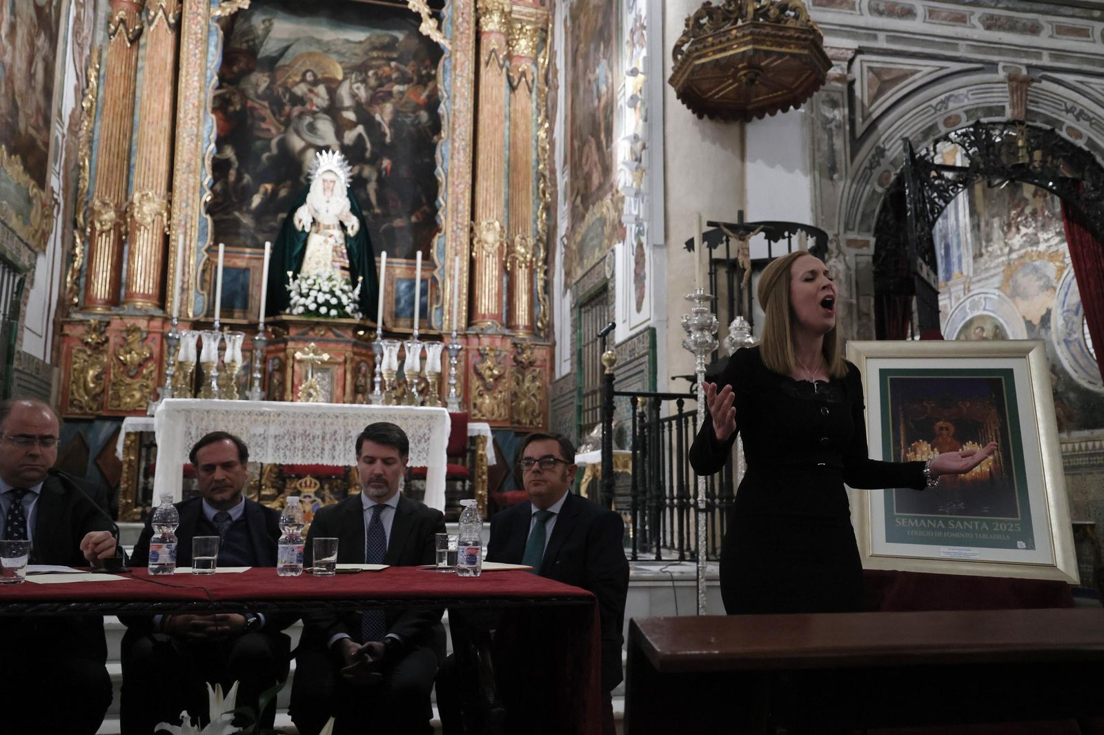 Presentación del cartel de Semana Santa del colegio Tabladilla