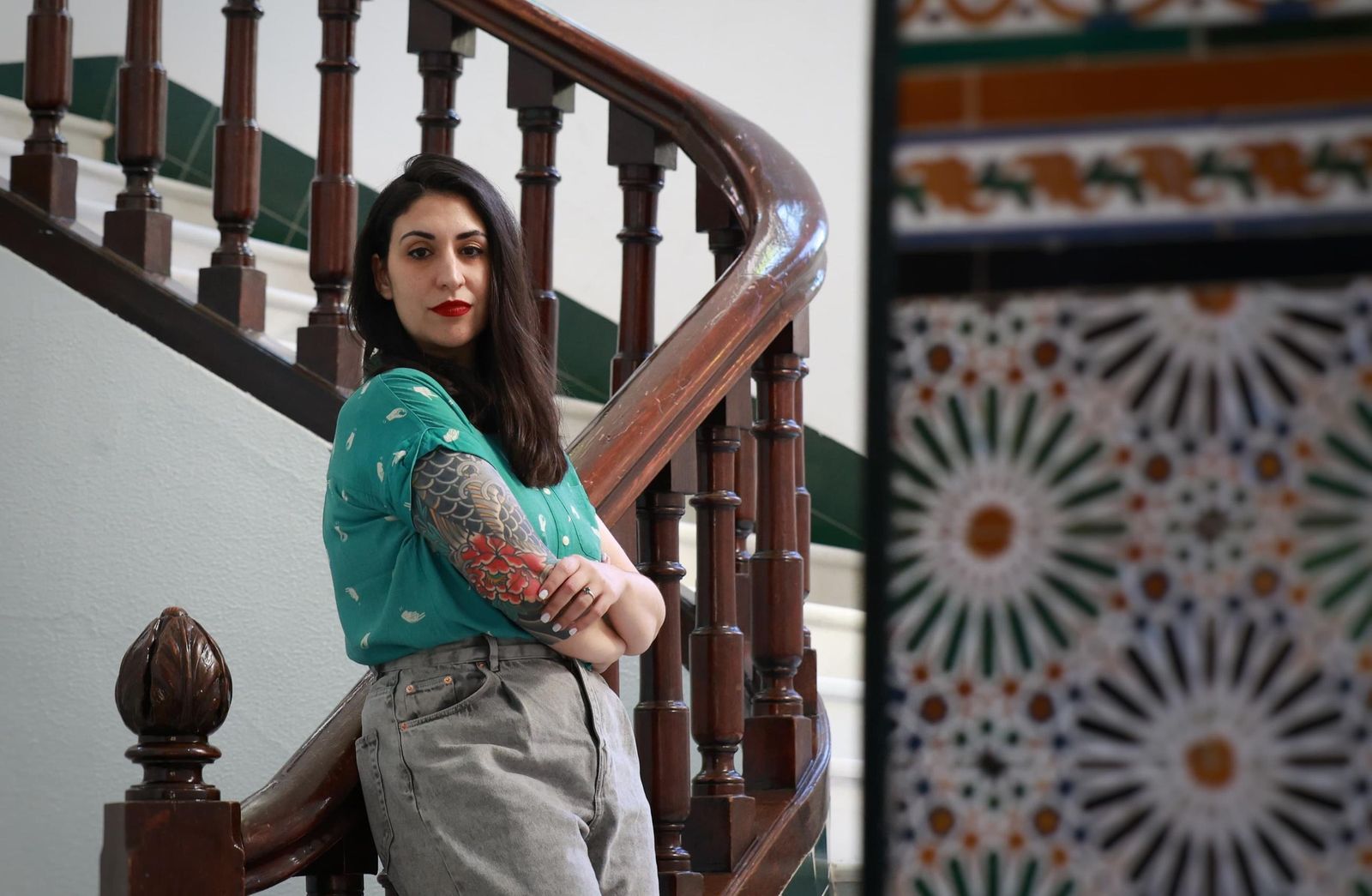 La dibujante malagueña Carmen Carnero posa en La Térmica.