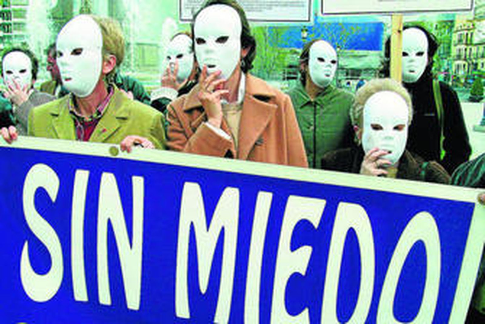 Concentración de mujeres en contra de la violencia de género.