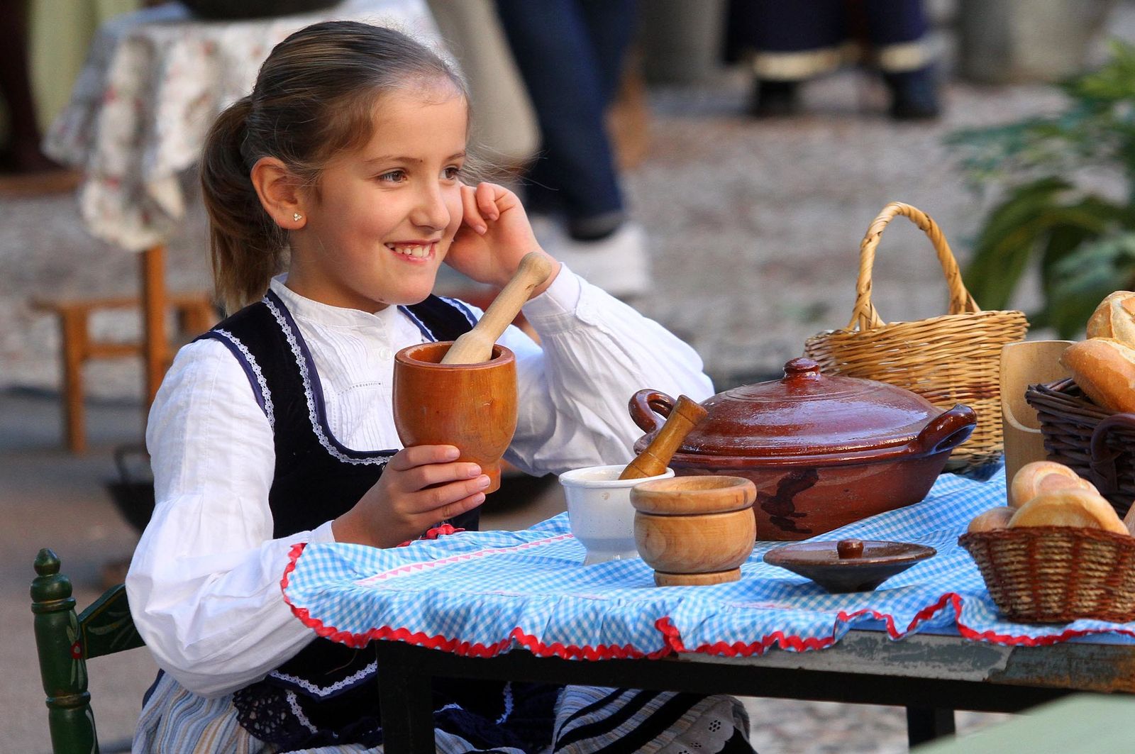 Imágenes del Belén viviente del Colegio María Inmaculada.
