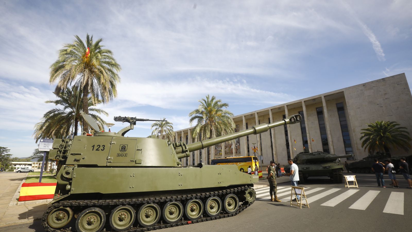 Uno de los tanques que se pueden ver en Rabanales.
