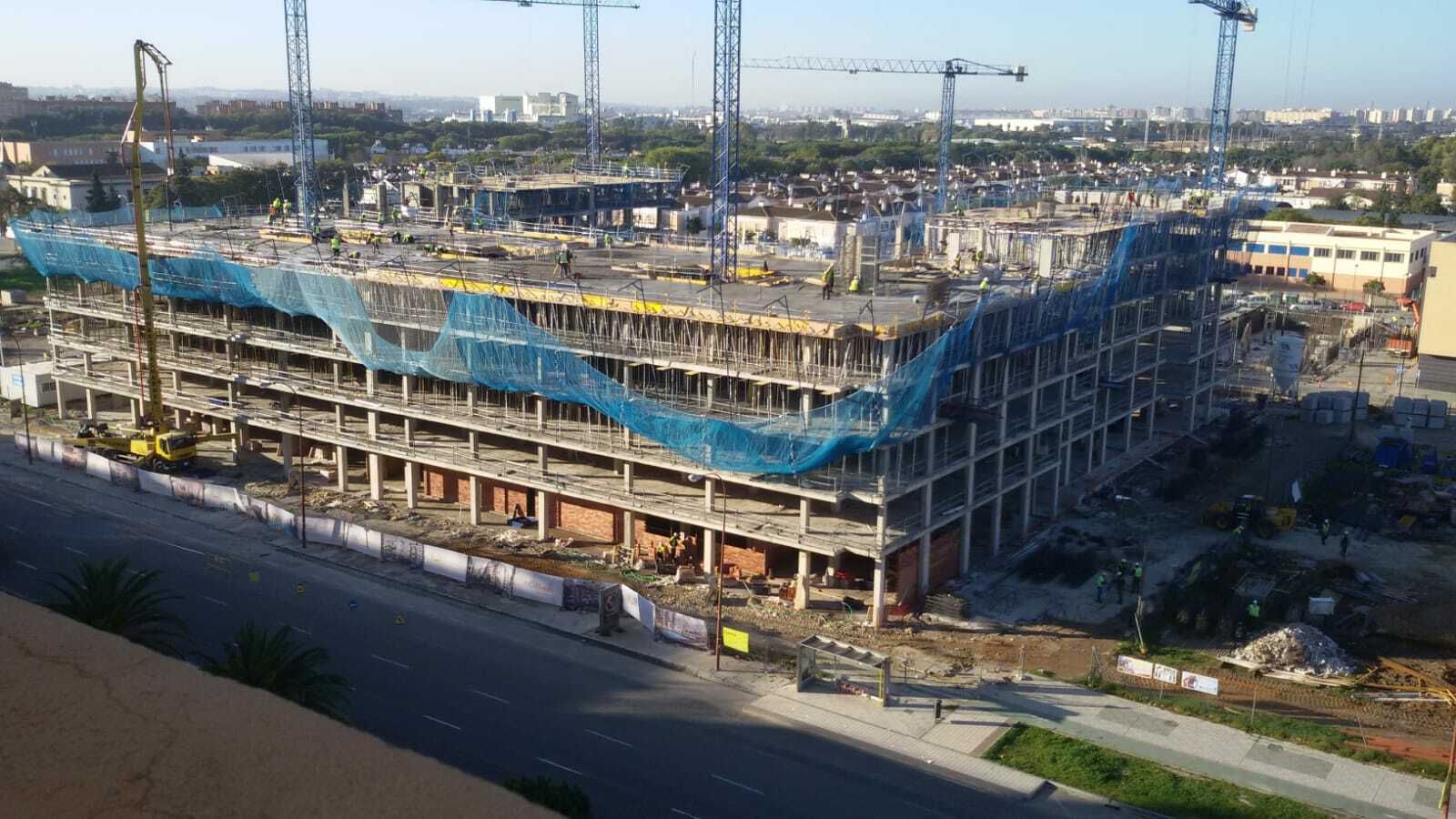 Vista de las obras de la primera fase de residencial Argos, en la avenida de las Ciencias.