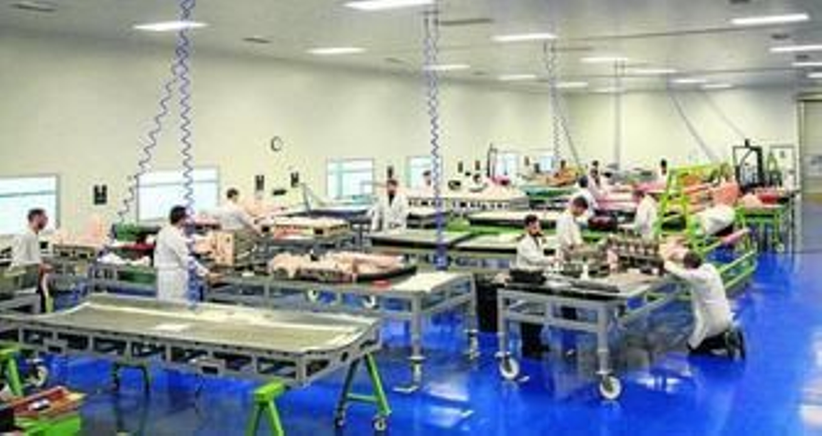 Imagen de archivo del interior de las instalaciones de Carbures en Jerez.