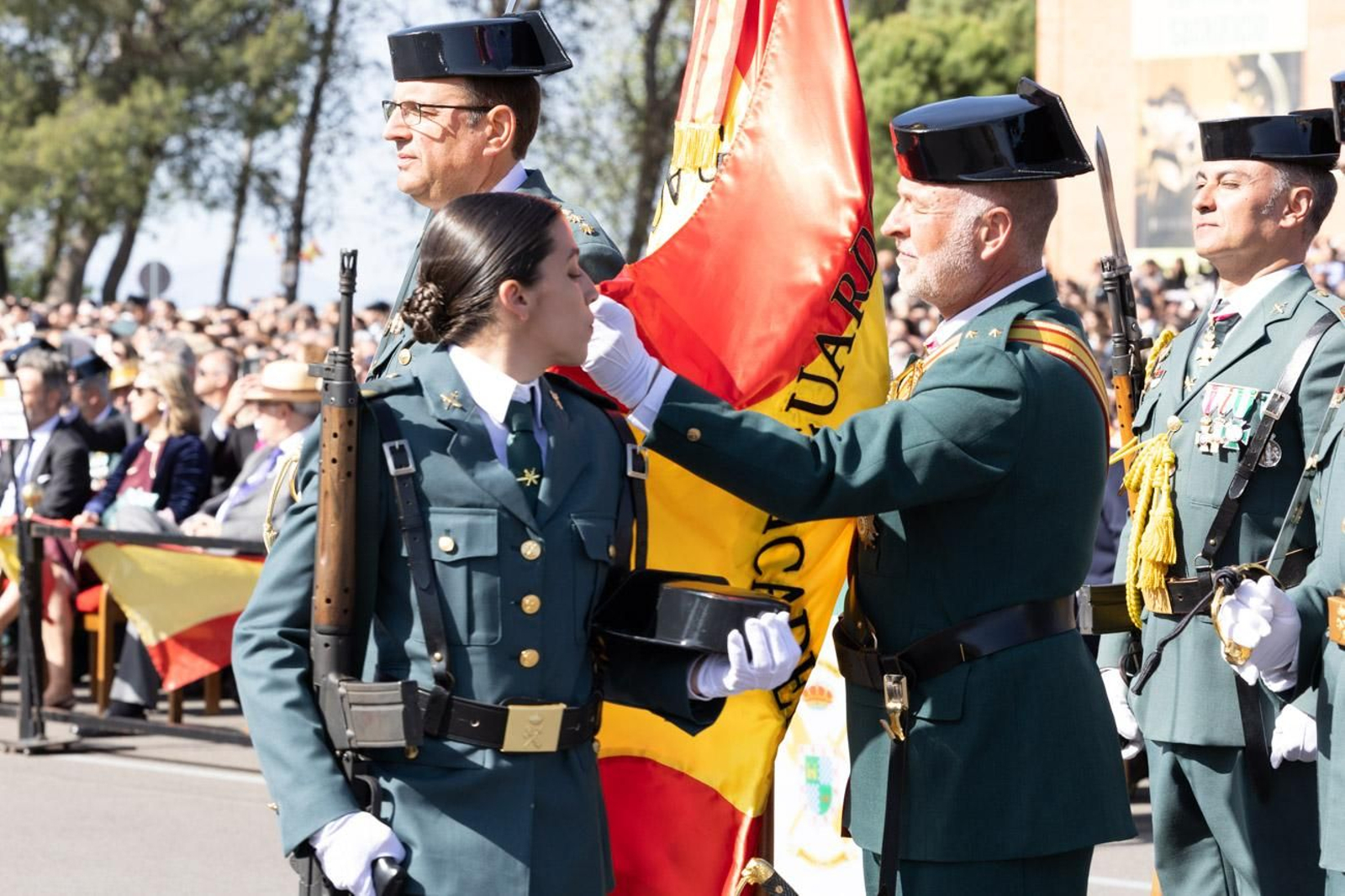 Acto de jura de bandera de la 130ª promoción de guardias civiles de la Academia de Baeza