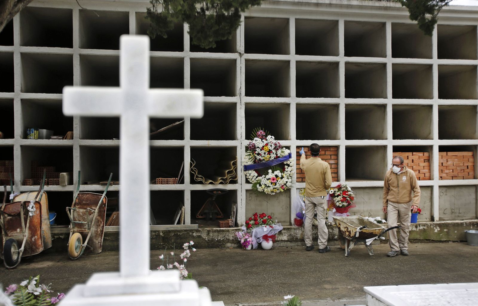Nichos en el cementerio de El Puerto de Santa María.