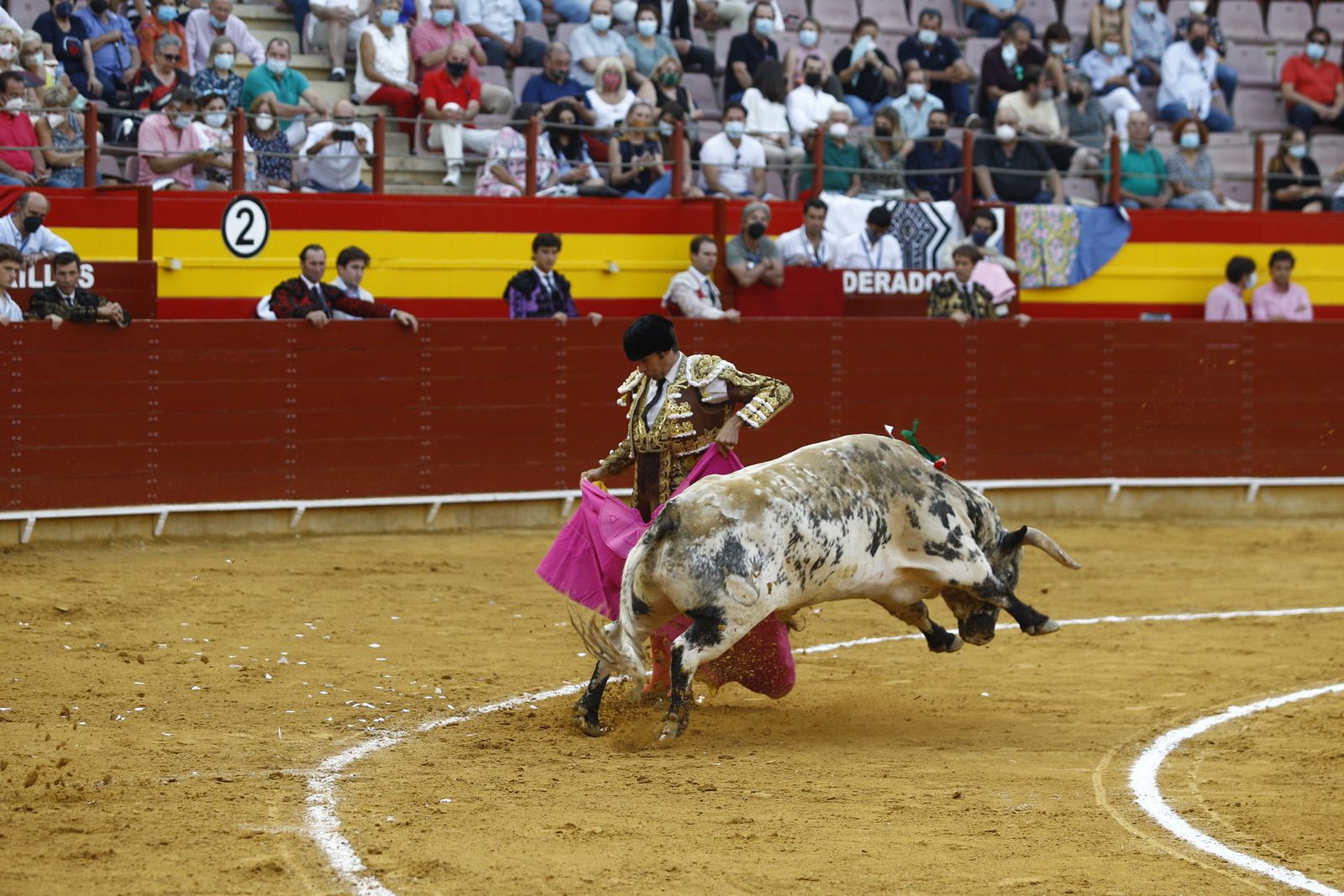Fotogalería corrida de toros. Cayetano Rivera, Paco Ureña y Roca Rey. Roquetas de Mar.