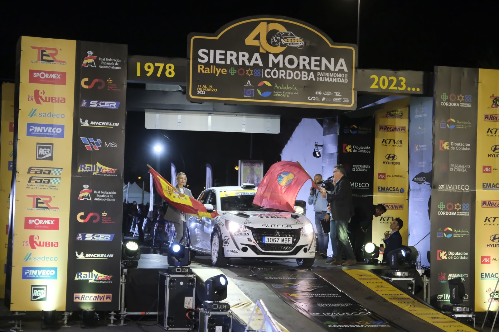 Así ha sido la ceremonia de salida del Rallye Sierra Morena 2023