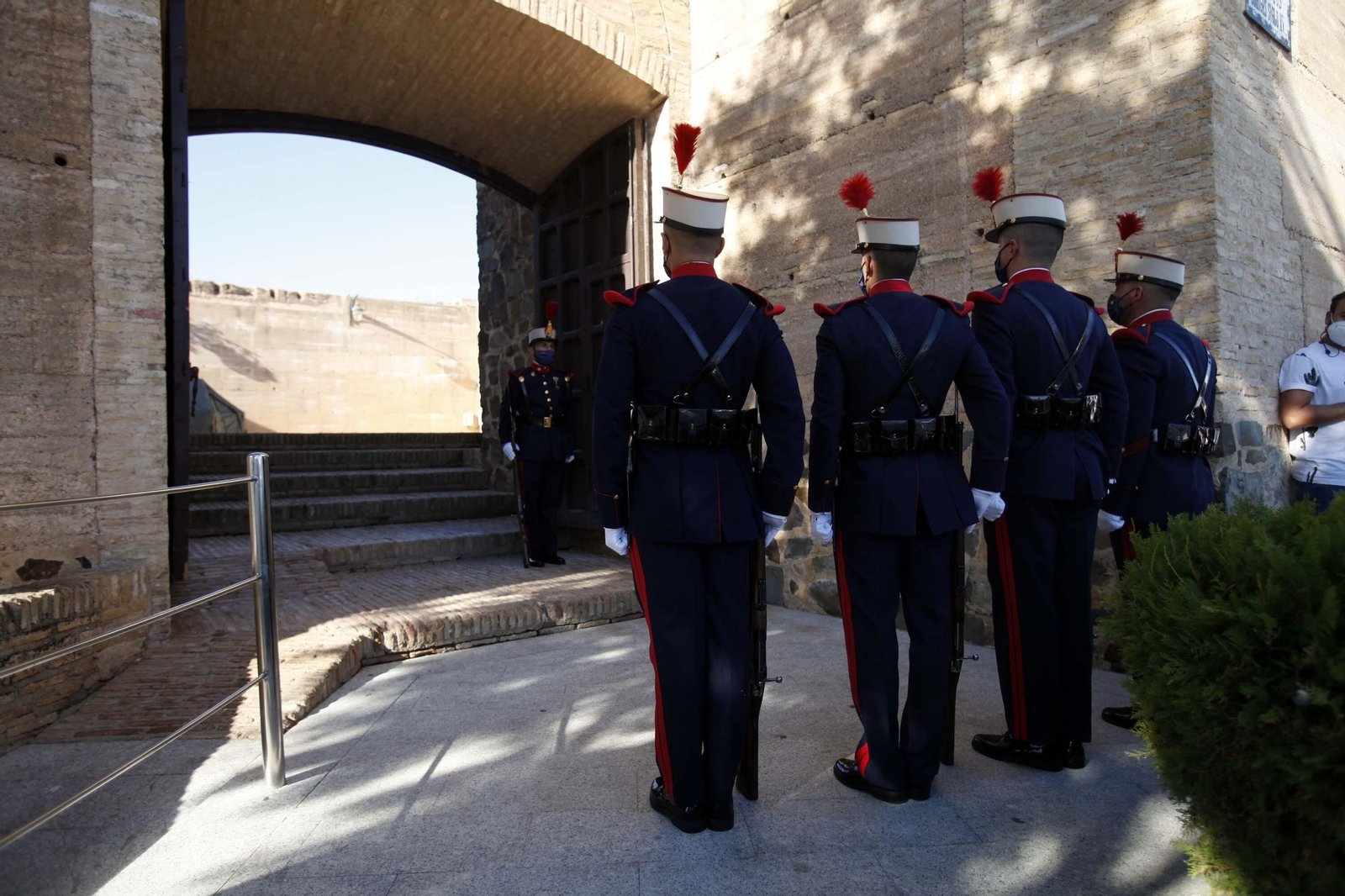 La Guardia Real se despliega por lugares emblemáticos de la provincia de Huelva.