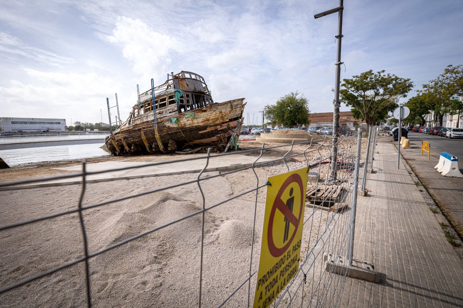 Las obras del paseo fluvial portuense, en imágenes