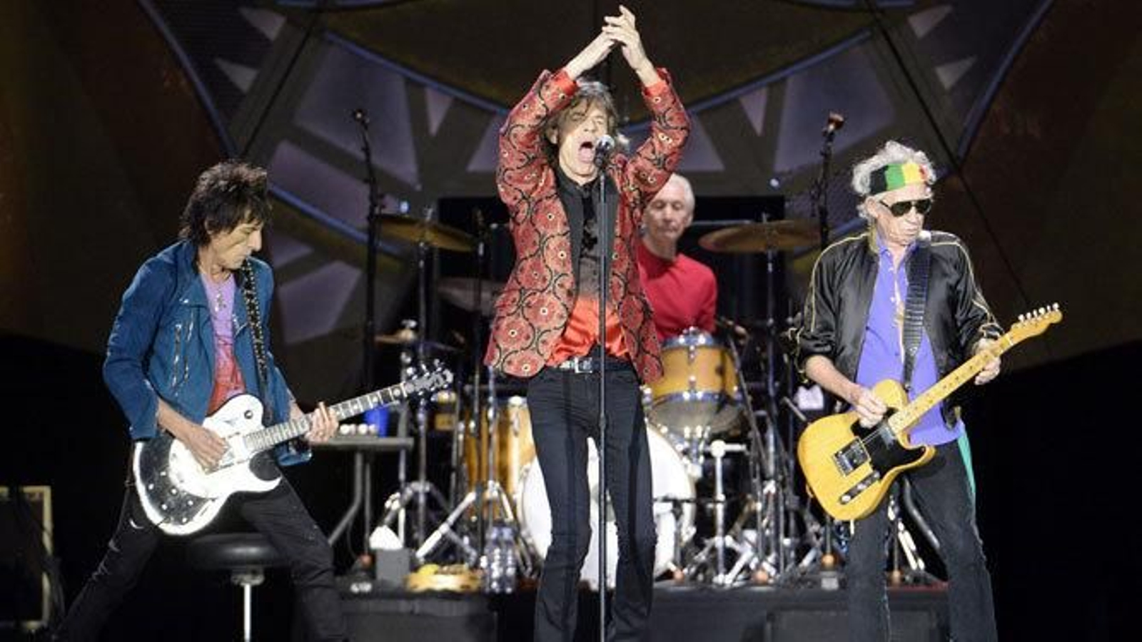 The Rolling Stones, durante un concierto reciente.