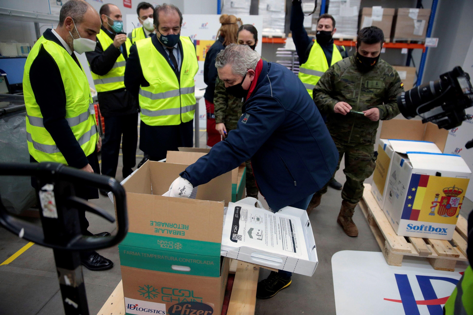 La vacuna del coronavirus a su llegada a España, en concreto a Guadalajara