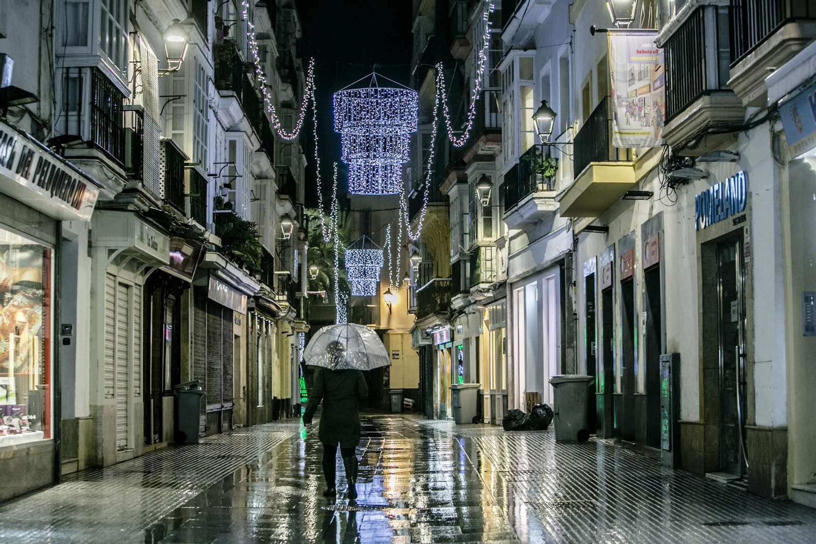 Fotos del alumbrado extraordinario de Navidad.