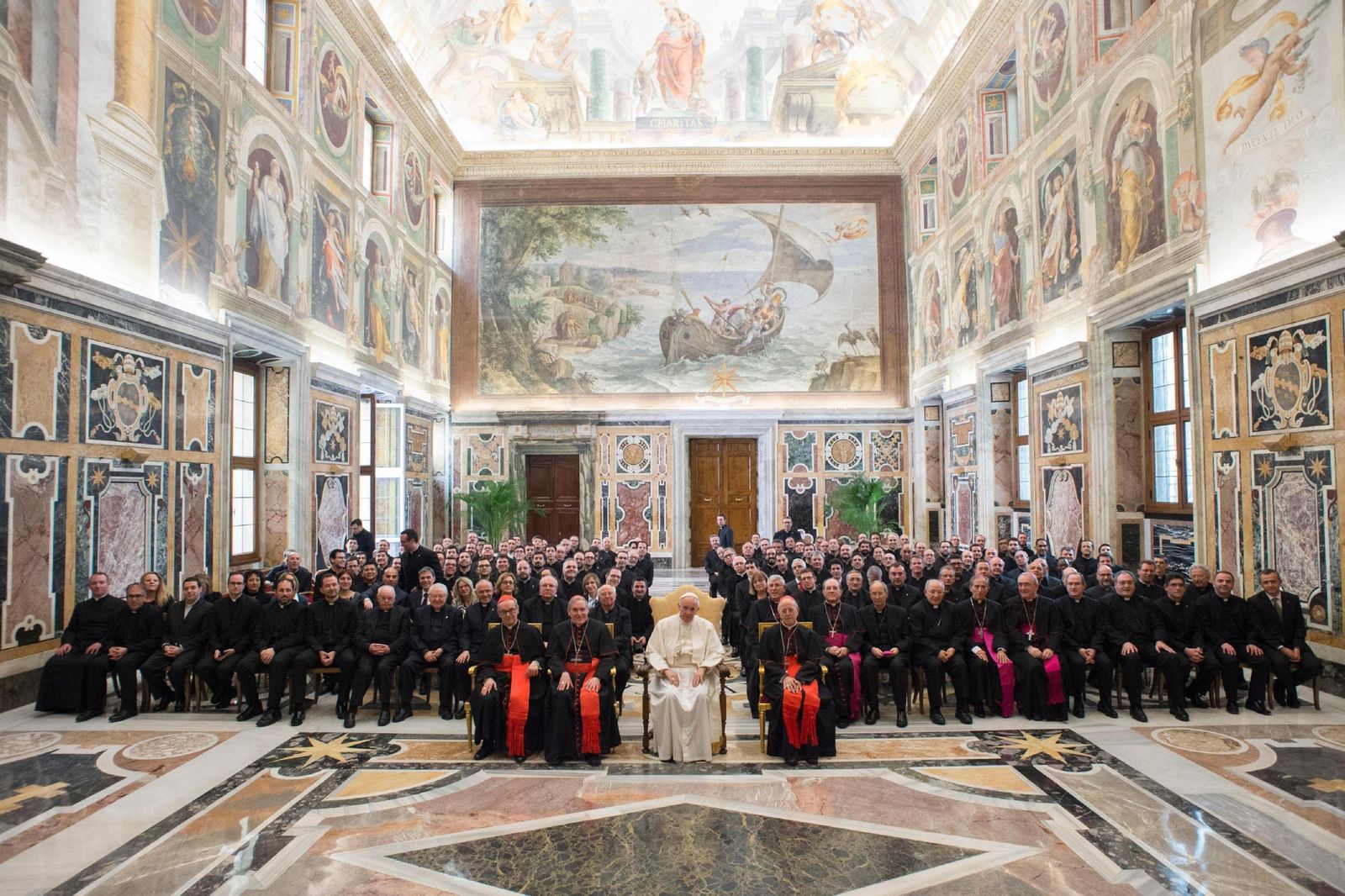 Recepción del Papa a los obispos españoles.