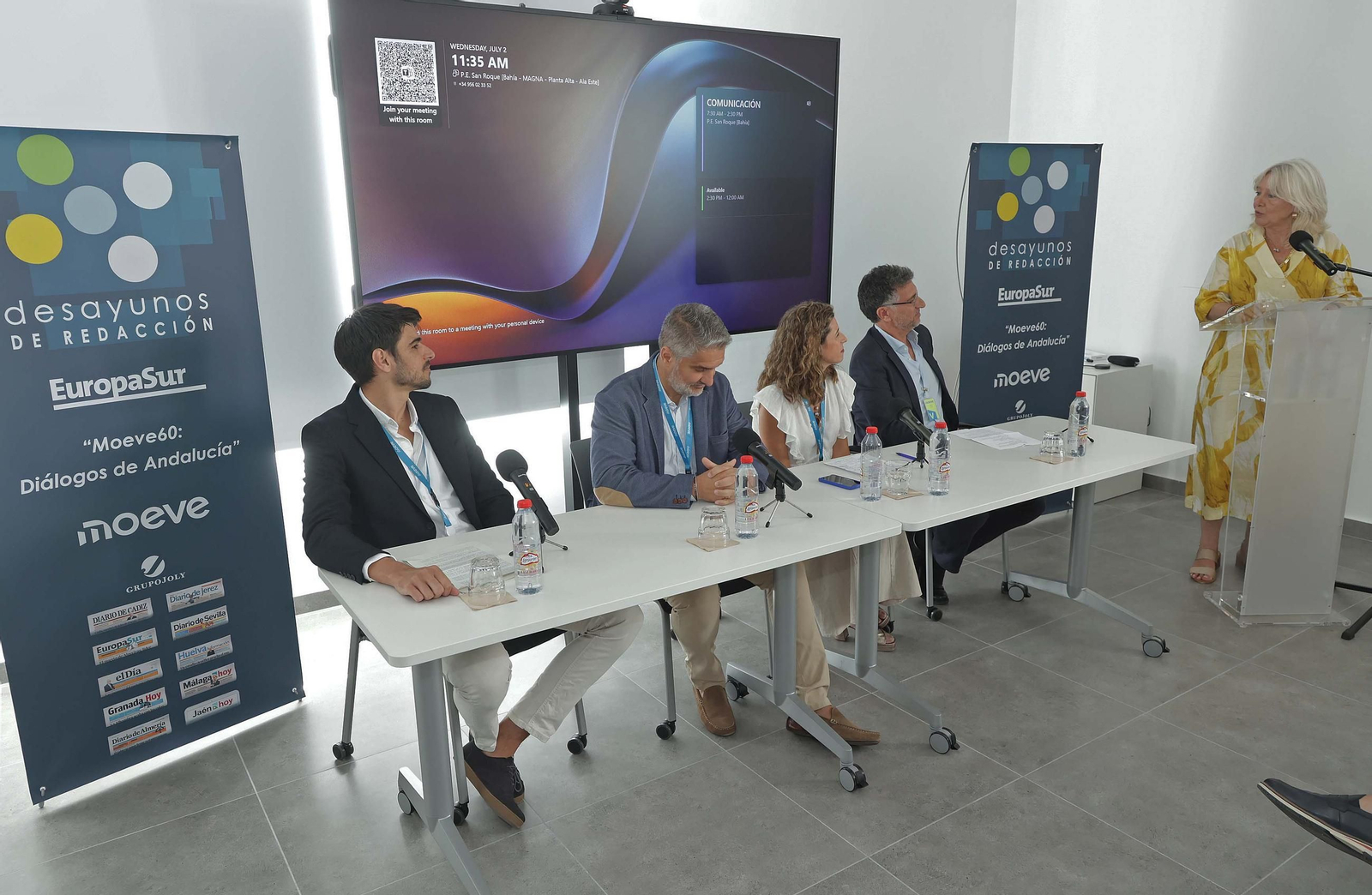 Fotos del Desayuno de Redacción de Europa Sur 'Moeve60 : Diálogos de Andalucía' en SanRoque