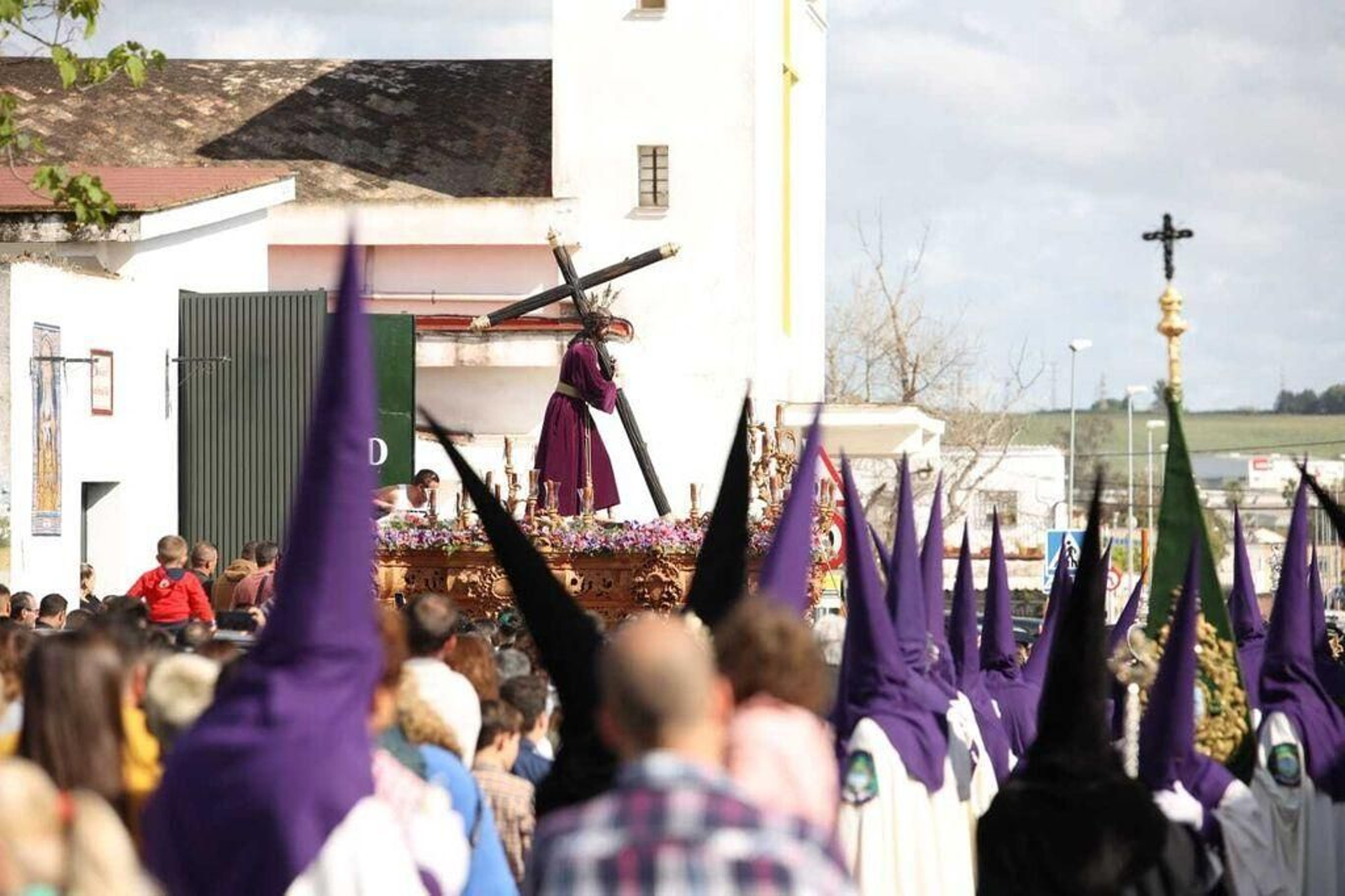 El cristo de La Salud, en su salida de 2022