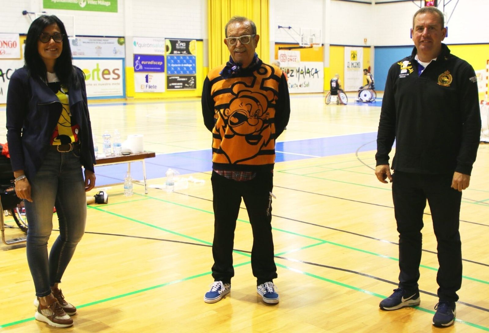 Pepa Moreno, Manolo Rincón y Raúl Romero.