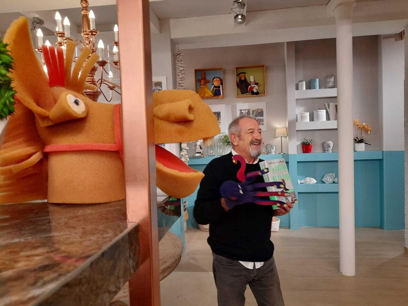 Detalles del plató de Karlos Arguiñano