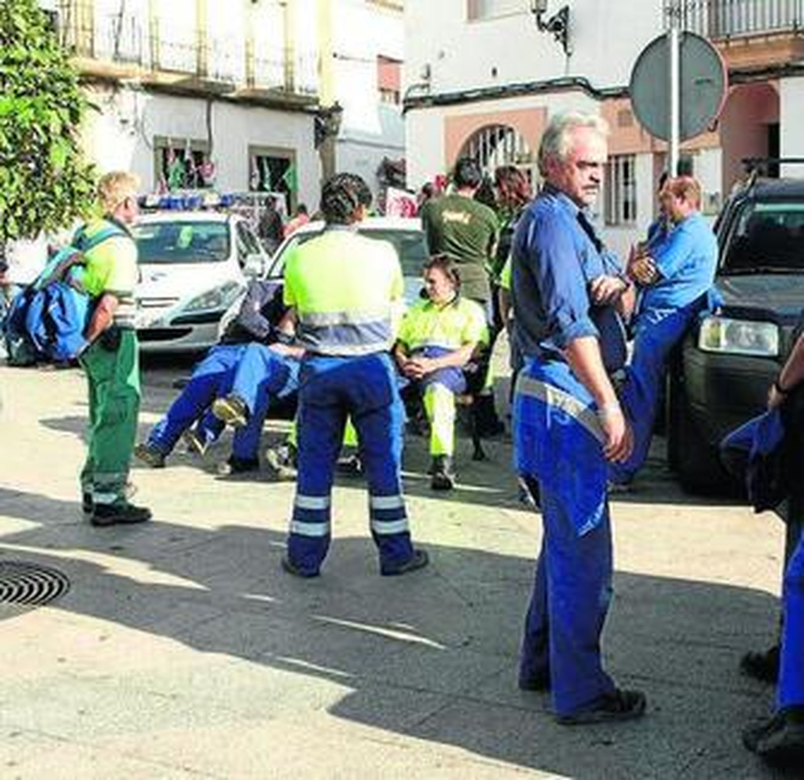 Trabajadores municipales, en imagen de archivo.
