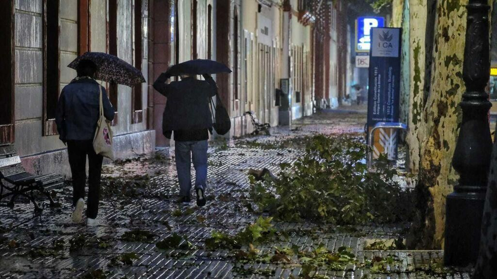 Imagen del último temporal en Cádiz.