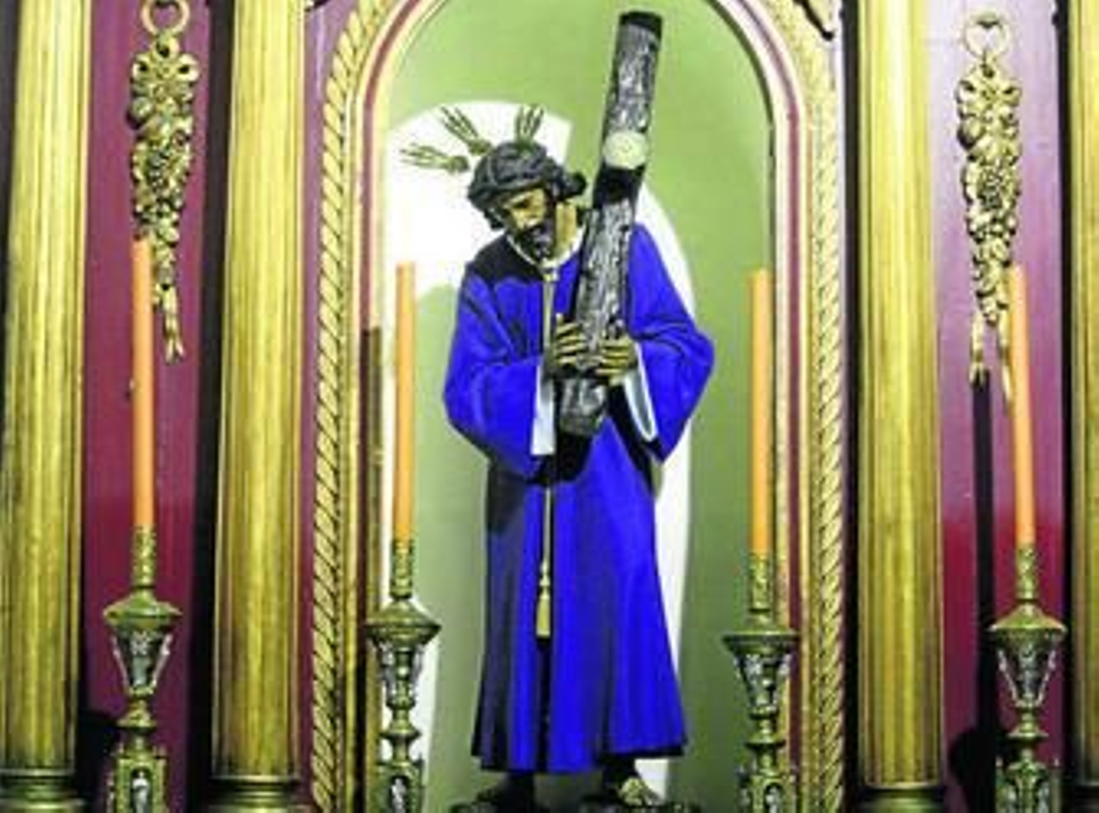 Jesús del Gran Poder, ayer en el santuario de la Inmaculada.