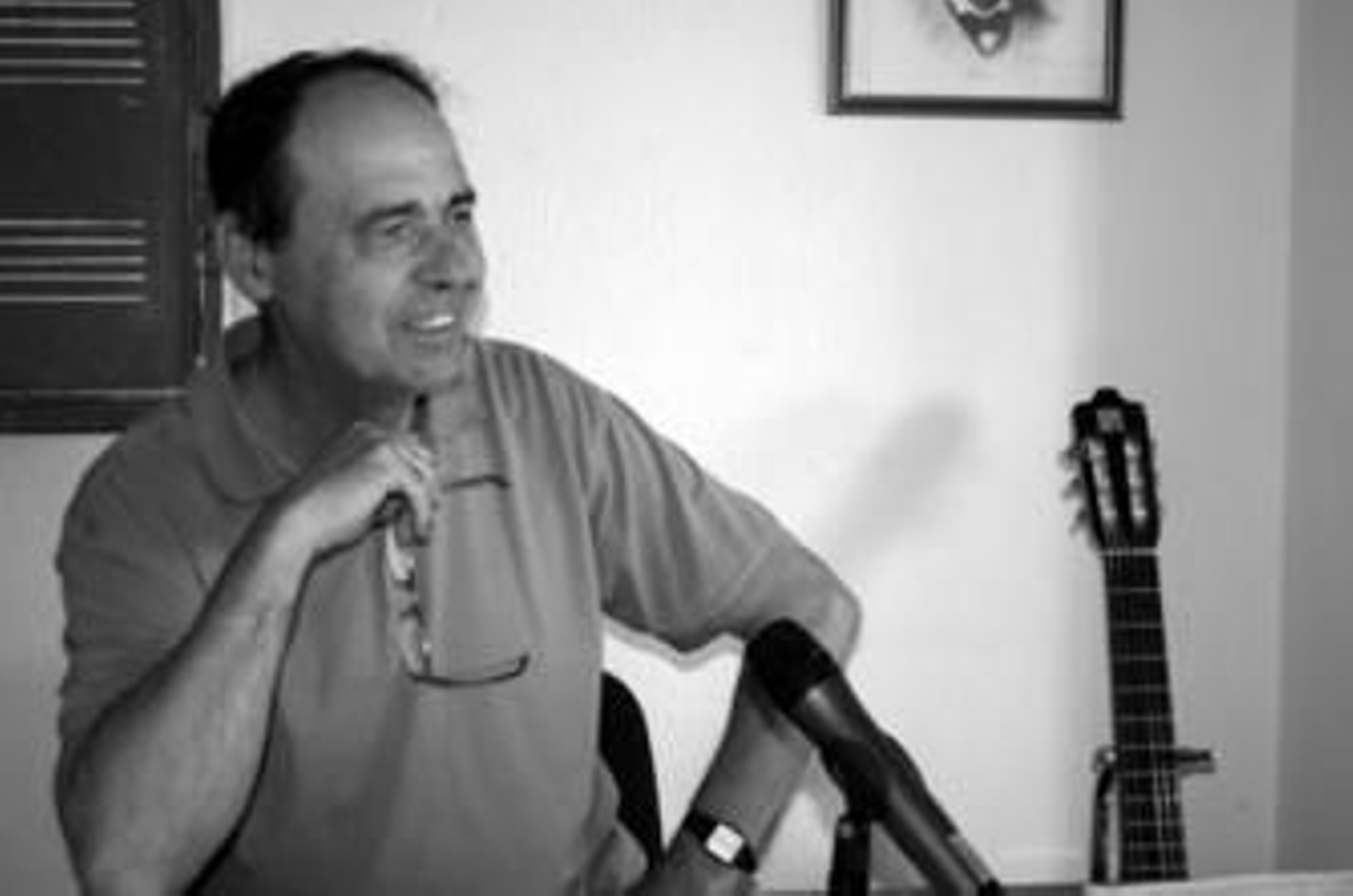 El músico Franco Utrera, contento por su nombramiento como Hijo Predilecto de Tarifa.