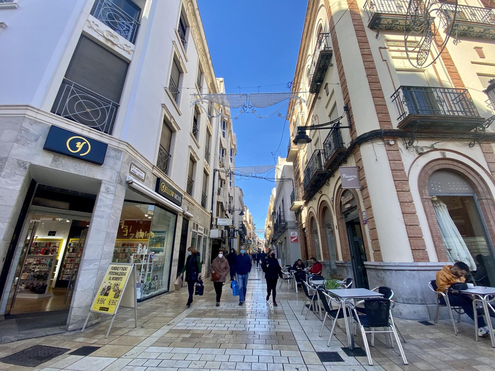 Calle comercial de Huelva.