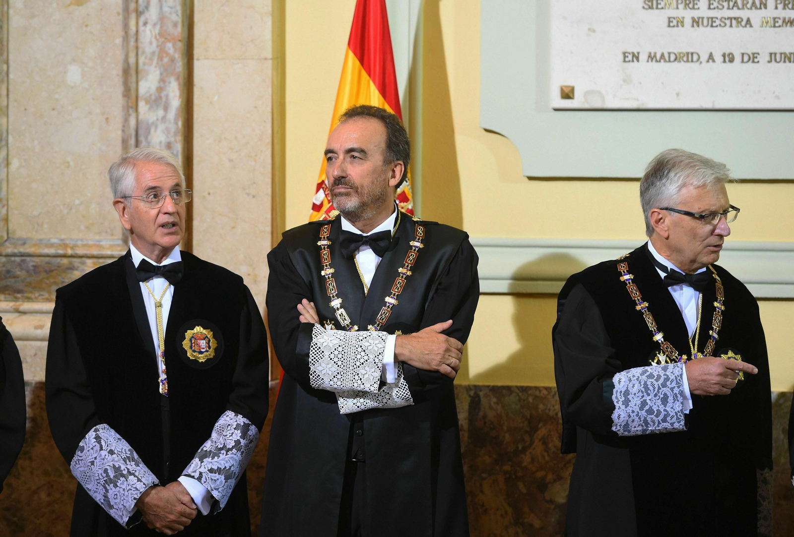 El juez Manuel Marchena, en el acto de apertura del año judicial en la sede del Tribunal Supremo.