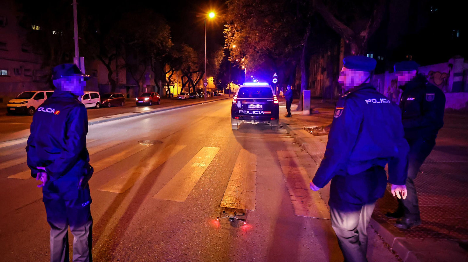 Fuerte dispositivo policial y  drones vigilan la Zona Sur de Jerez