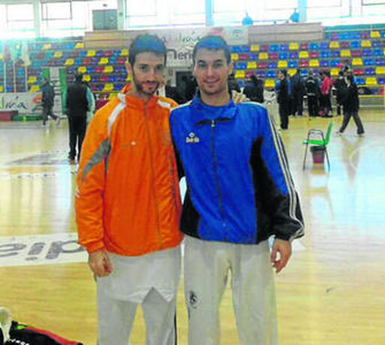 En la imagen, los dos onubenses campeones de Andalucía en Antequera.