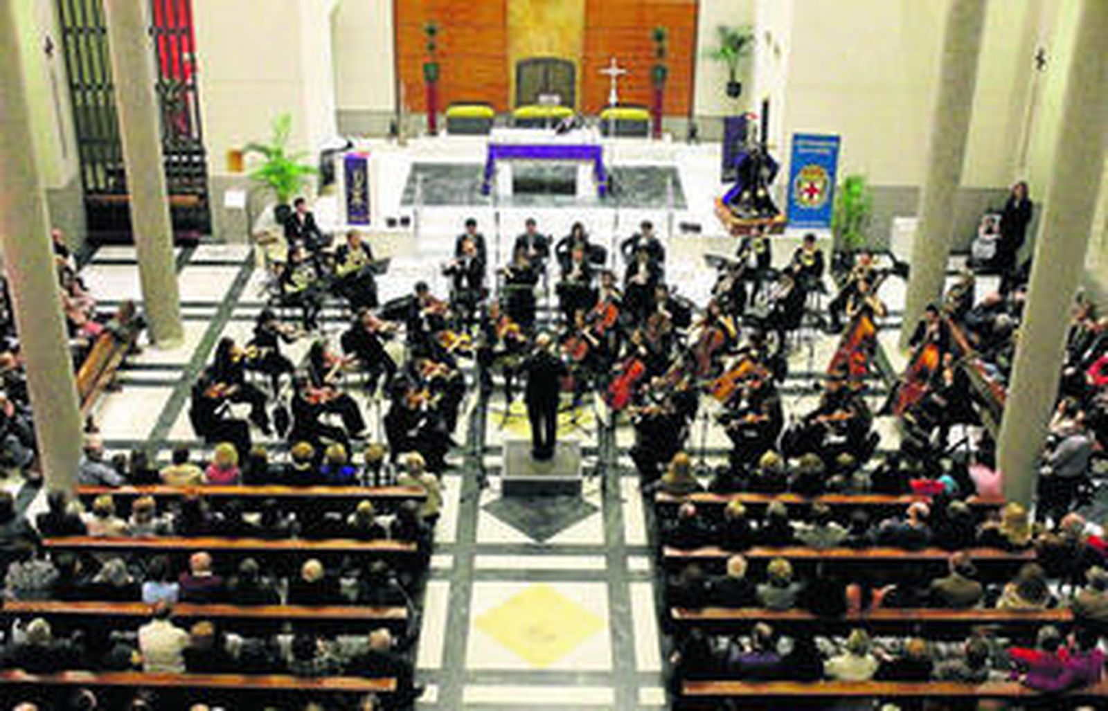 Una de las actuaciones de este ciclo de música sacra en la Iglesia de Santa Teresa.