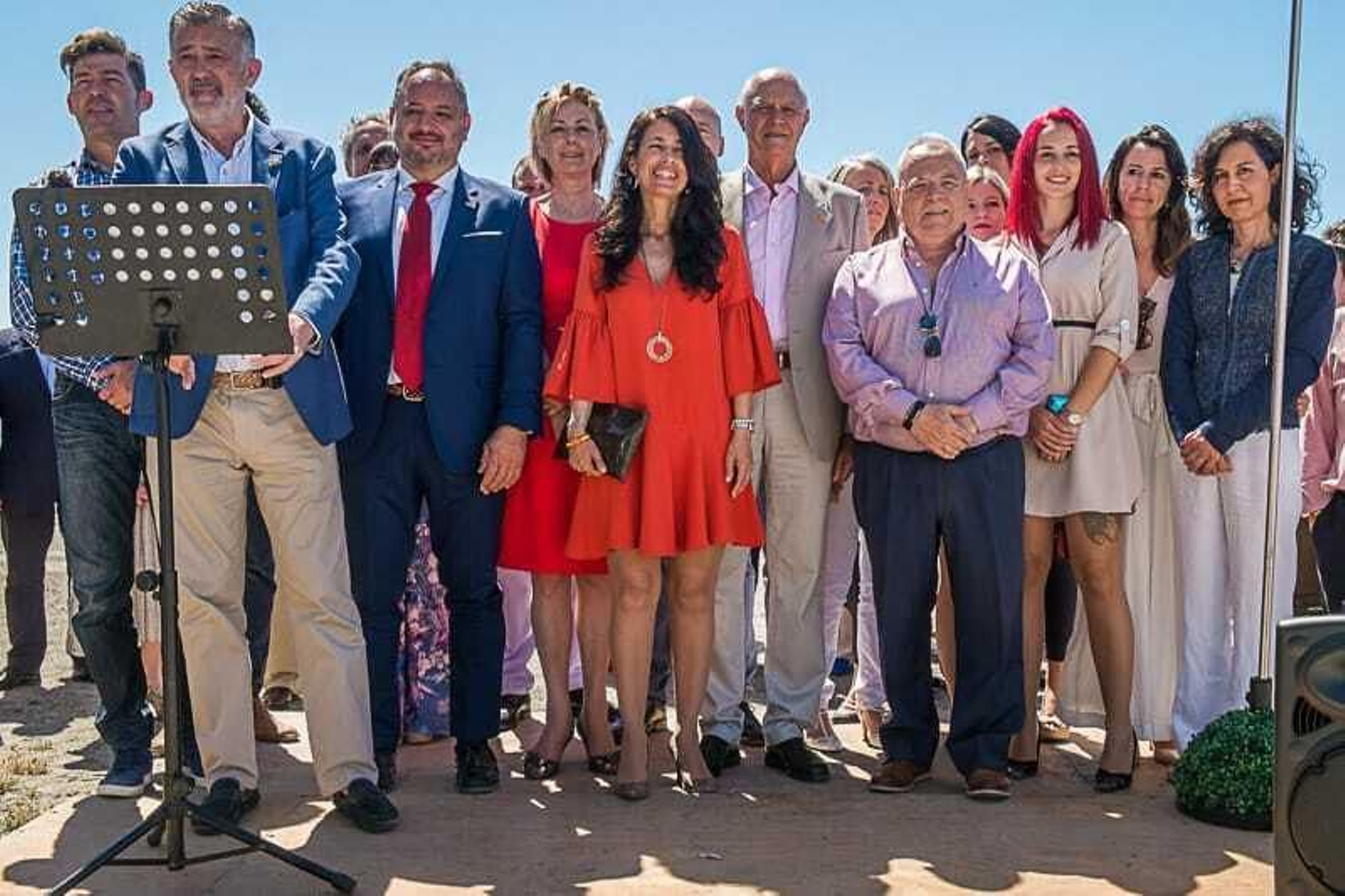 Integrantes de la candidatura de Vox en Málaga capital.