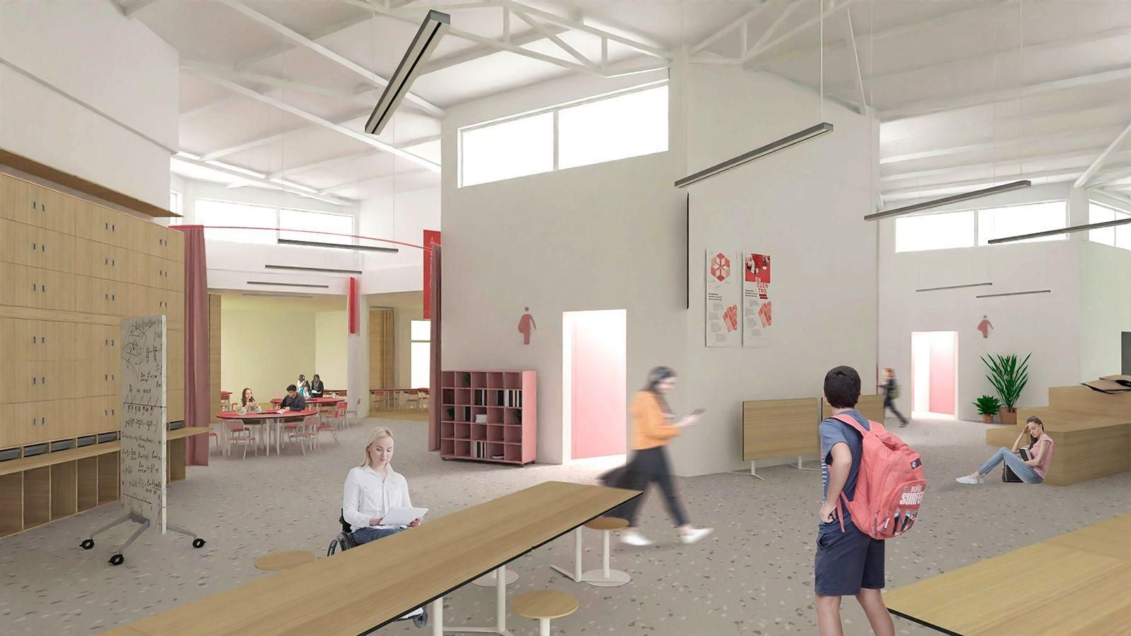 Recreación del nuevo centro de Churriana de la Vega.