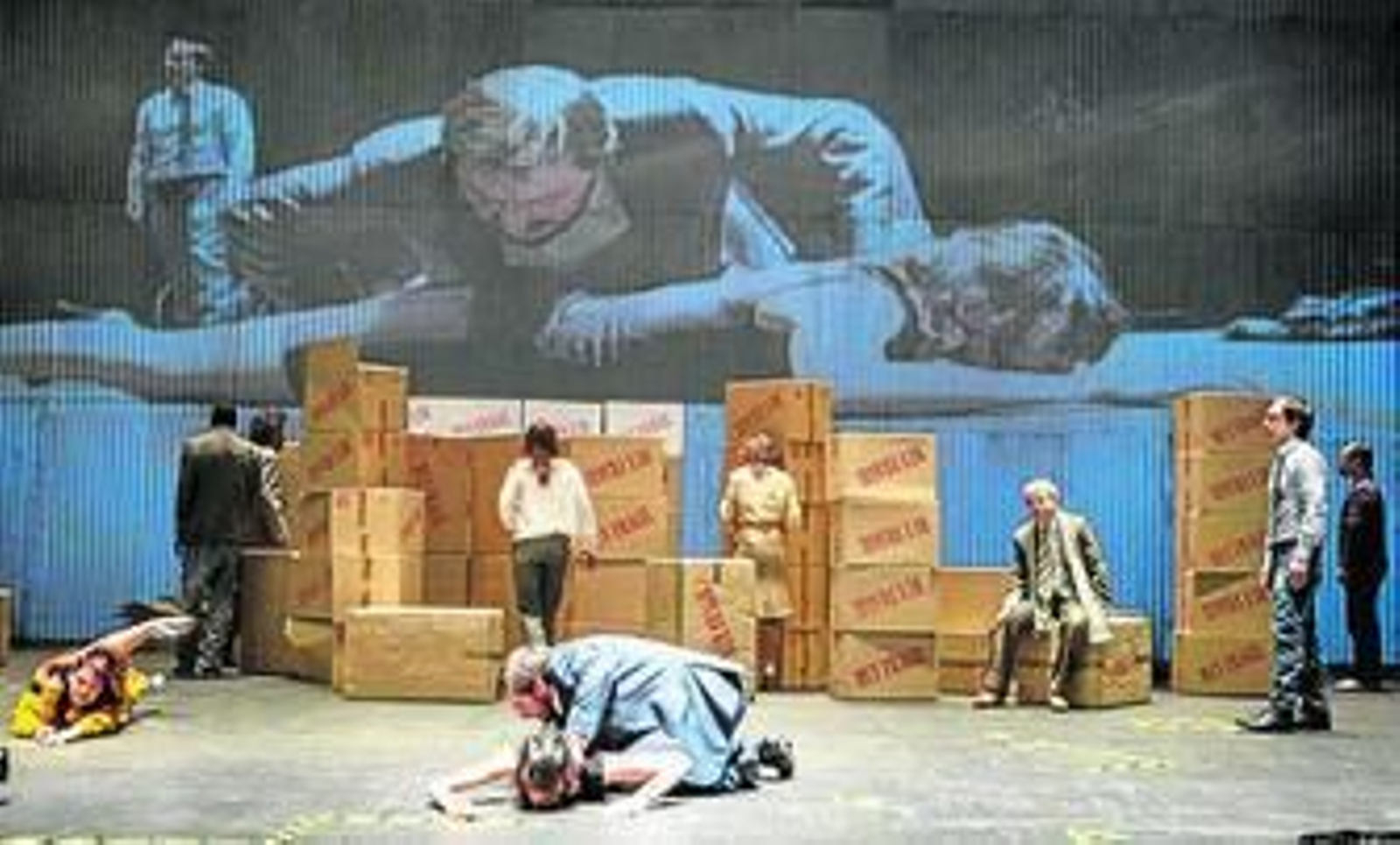 Un momento de la representación de la obra.