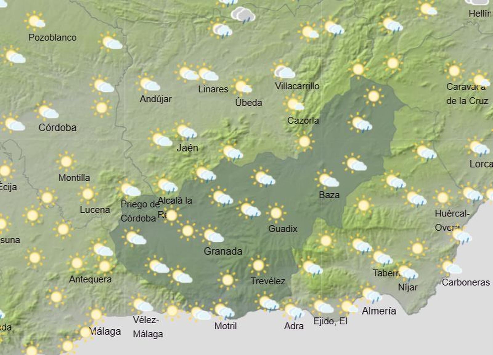 Tiempo en Granada | Suben las temperaturas en la provincia de cara al Corpus