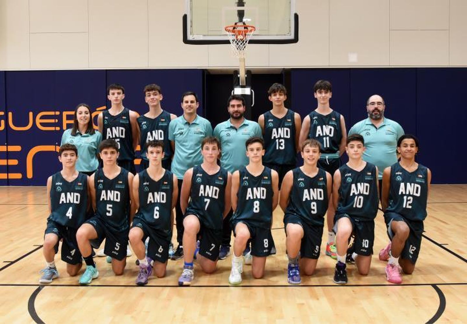 La selección infantil masculina.