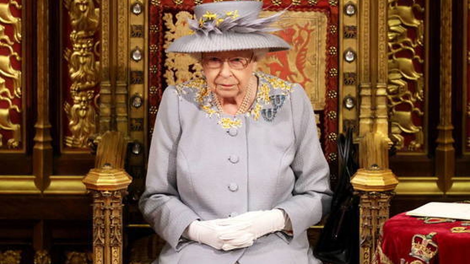 La Reina Isabel II, esta semana, en la apertura del Parlamento británico.