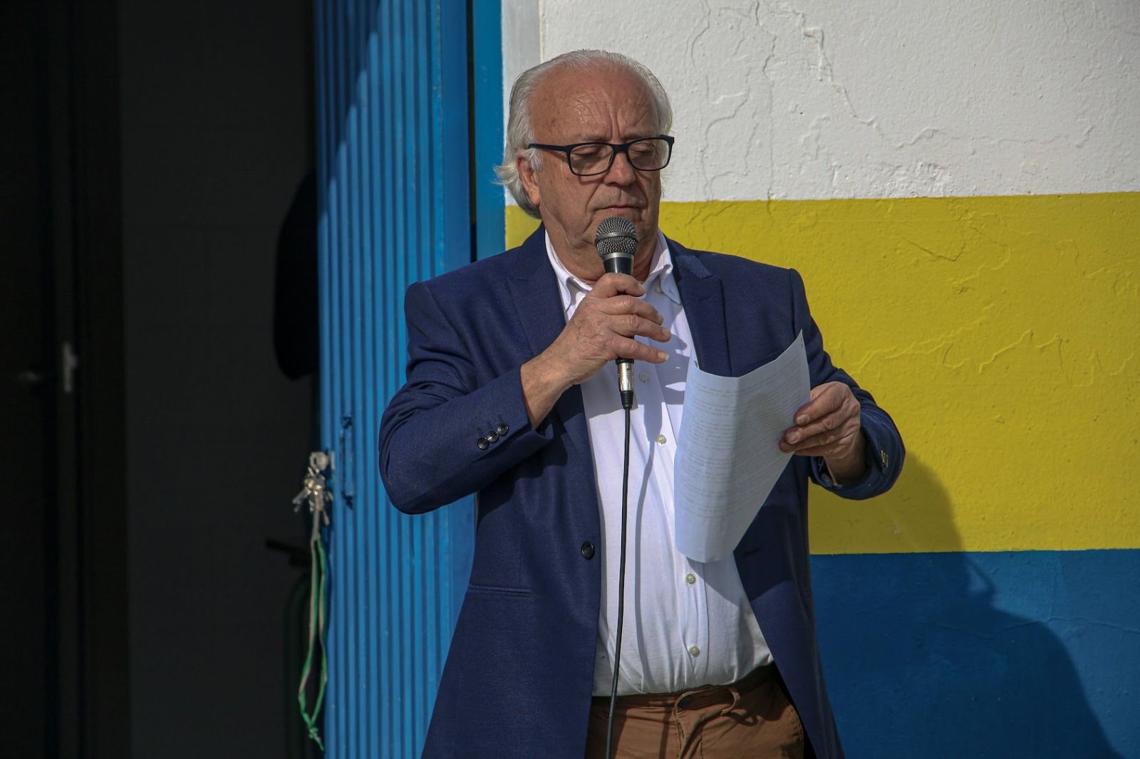 Francisco Martín Sánchez, actual presidente, durante los actos del 50 aniversario