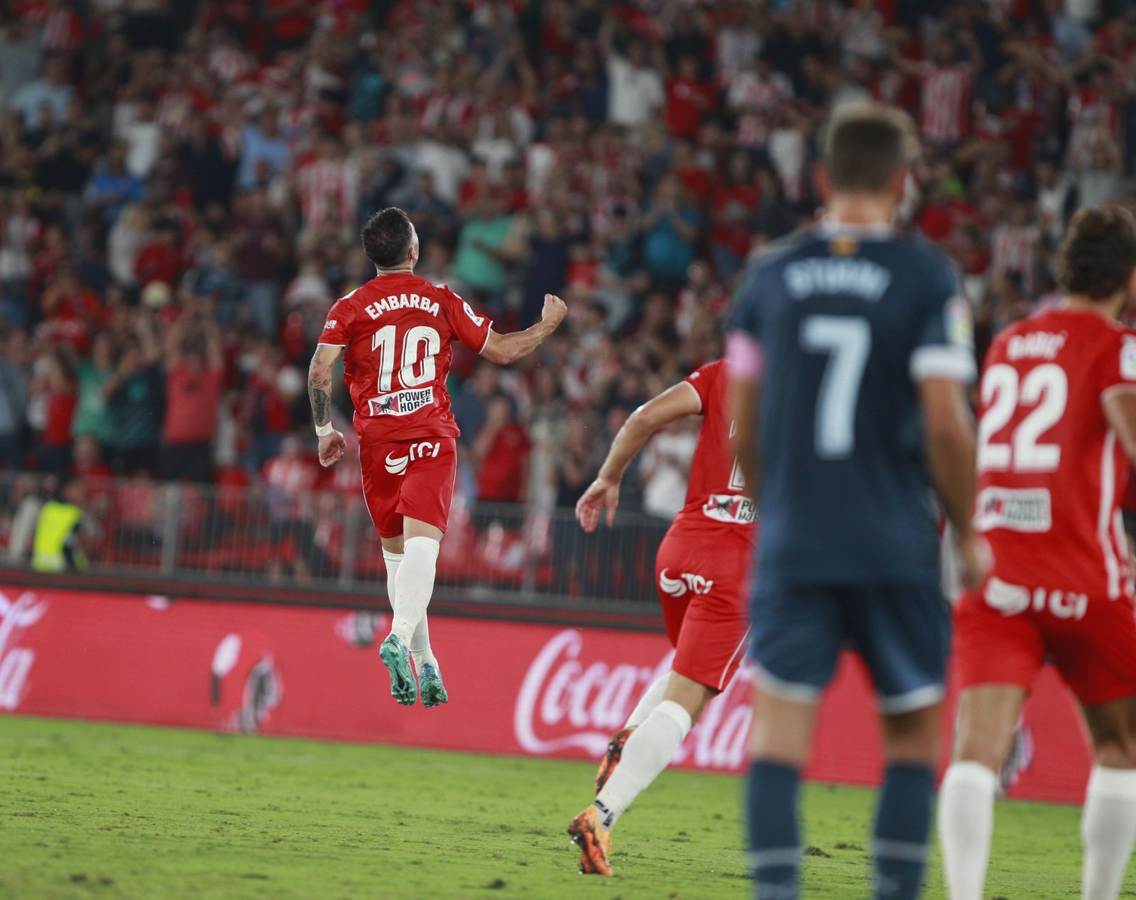 Imágenes del partido de fútbol U.D. Almería-Girona F.C.