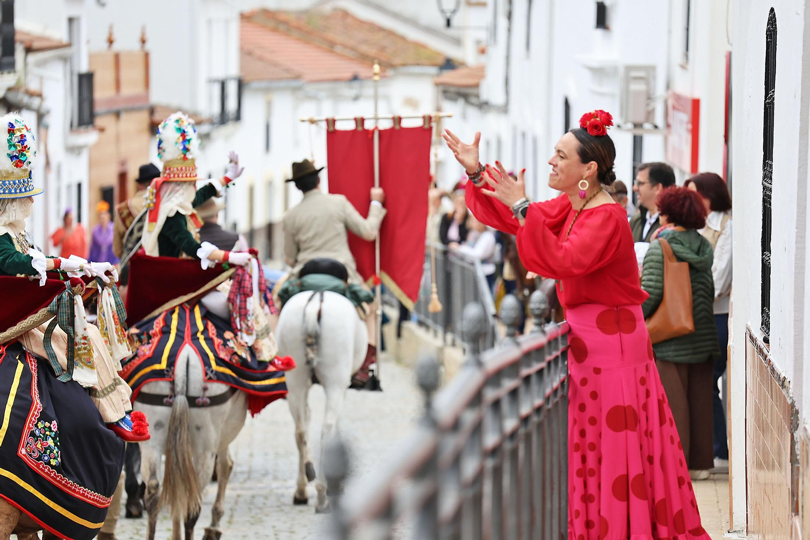 Las imágenes de la romería de San Benito Abad en el Cerro del Andévalo de Huelva