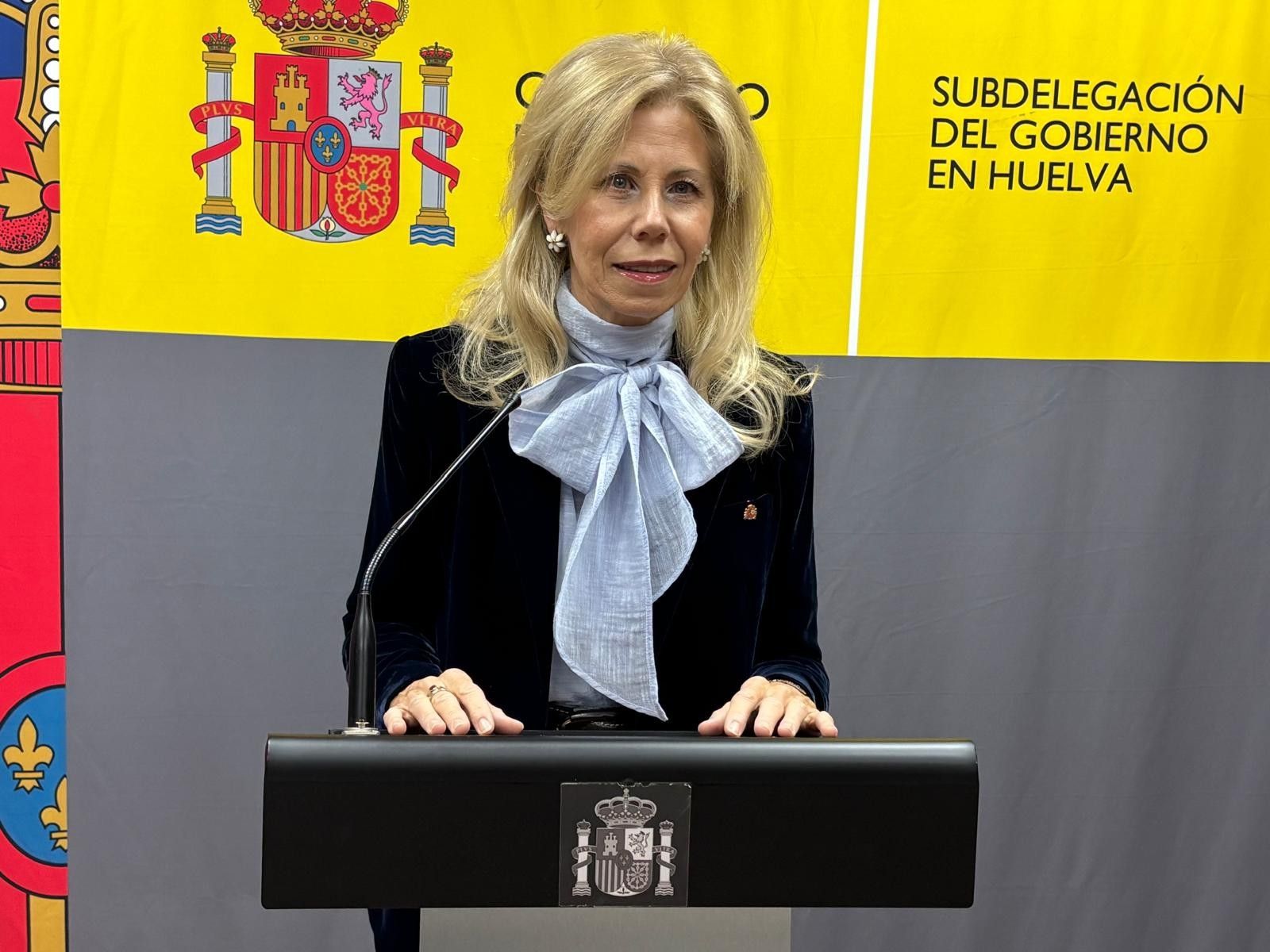 La subdelegada del Gobierno en Huelva, María José Rico.