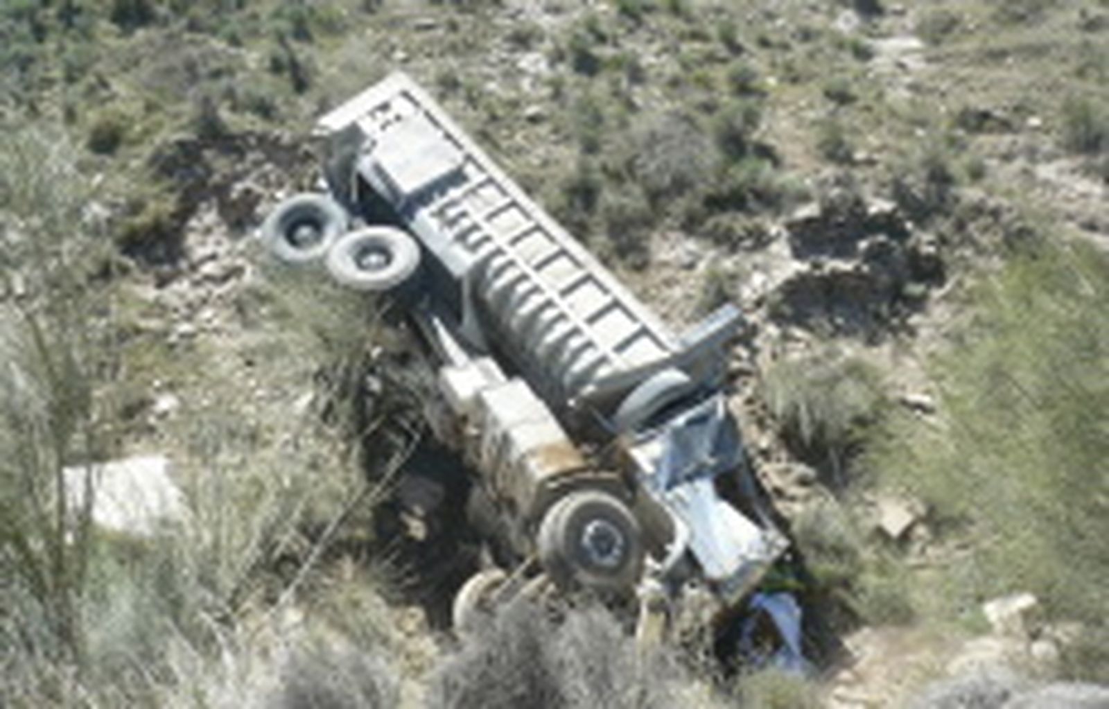 Camioneros del mármol denuncian las malas condiciones de la A-349