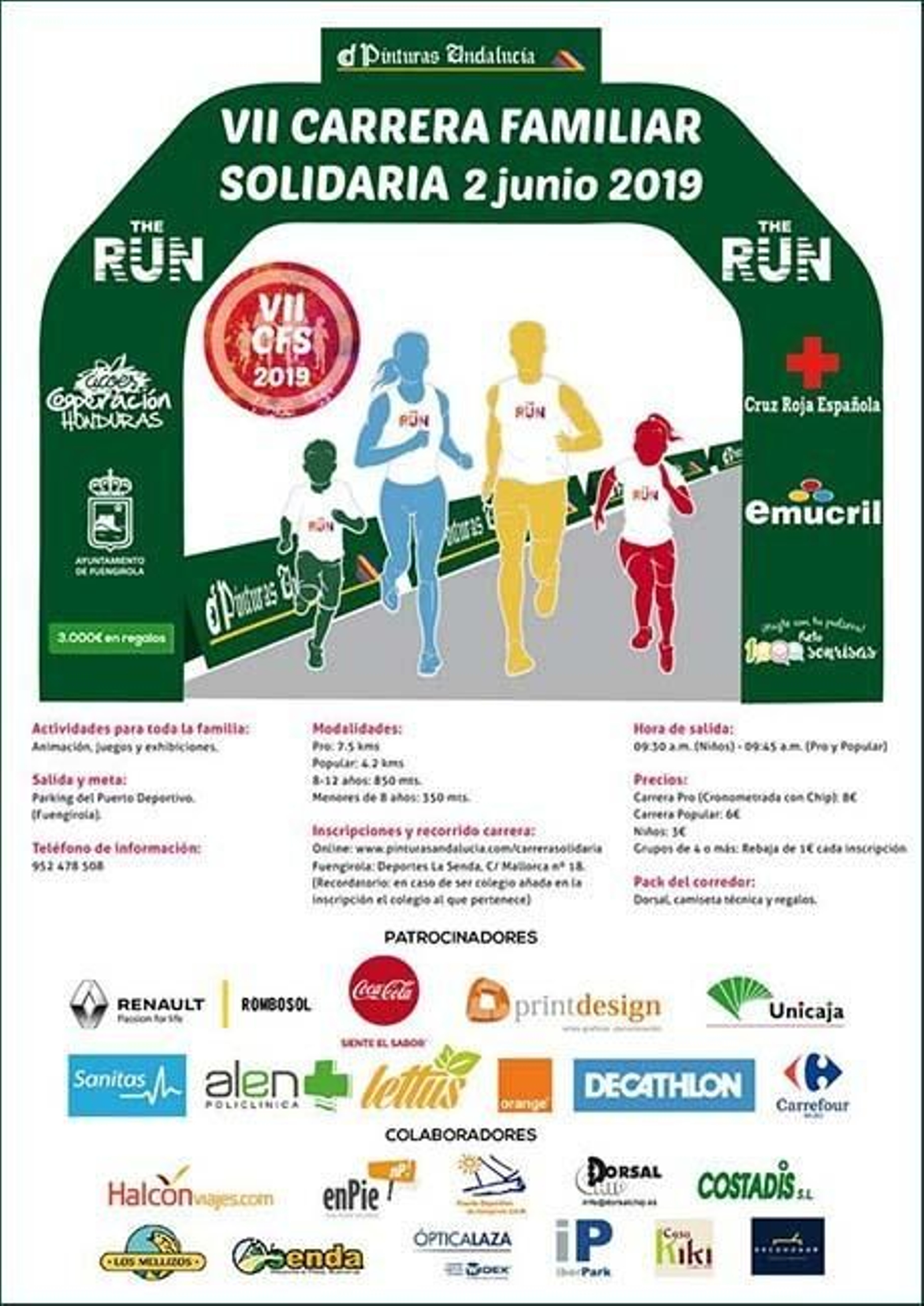 VII carrera solidaria en beneficio de Cruz Roja de Fuengirola.