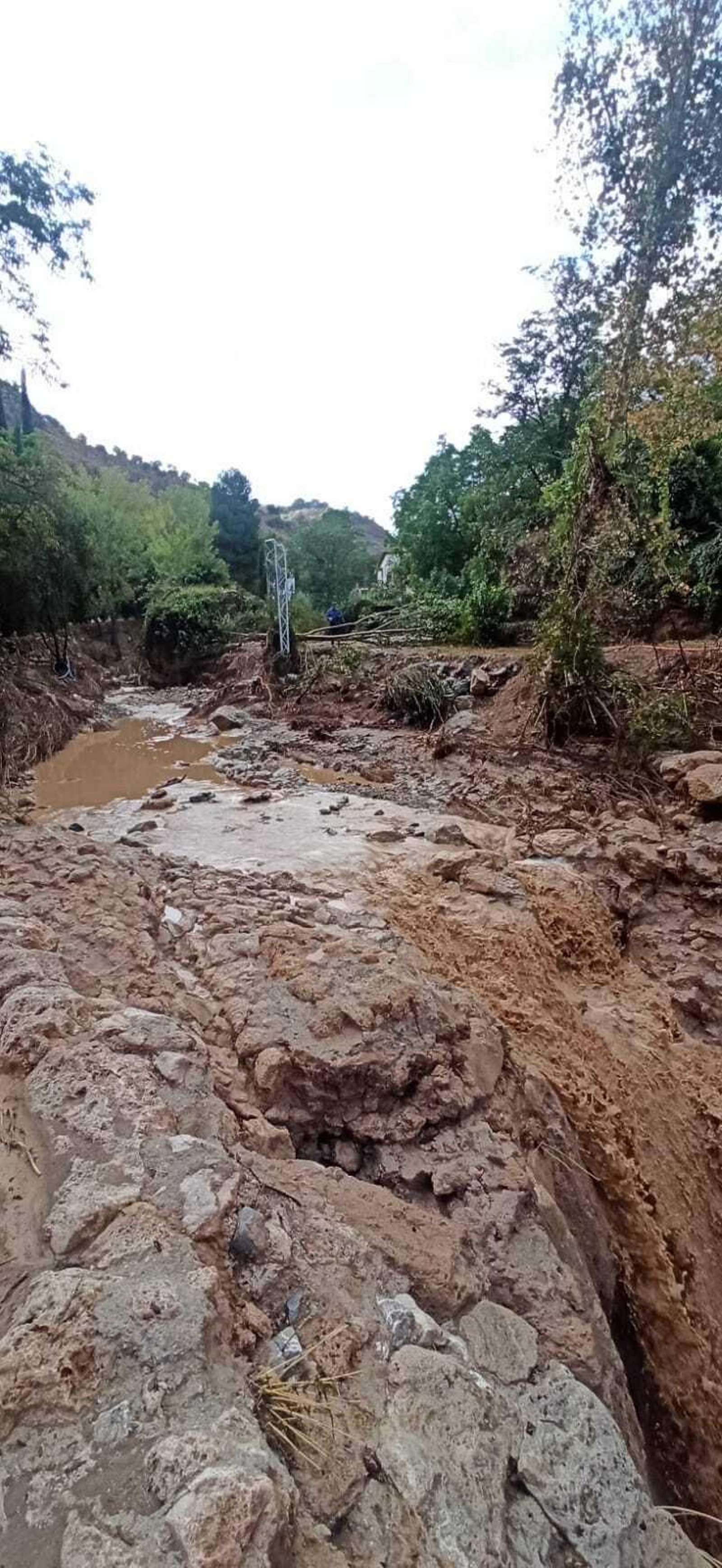 Los daños provocados por la tormenta en Almedinilla, en imágenes