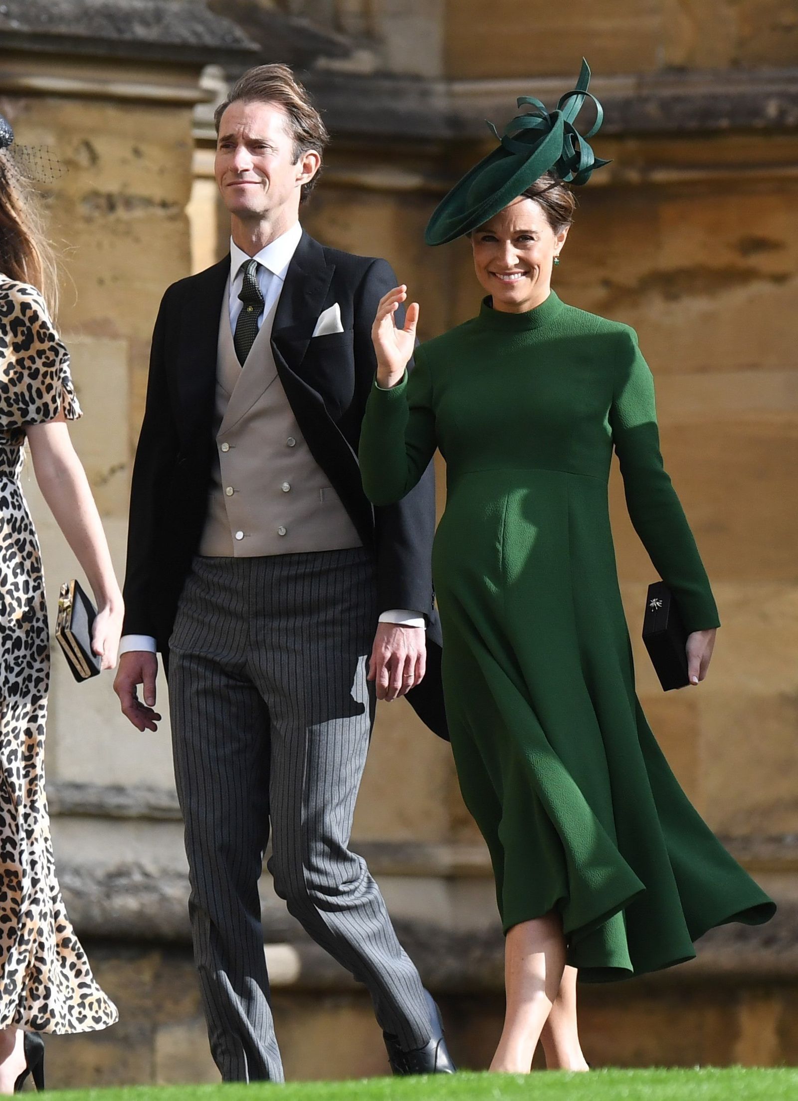 Pippa Middleton y James Matthews, el viernes en la boda de Eugenia de York.