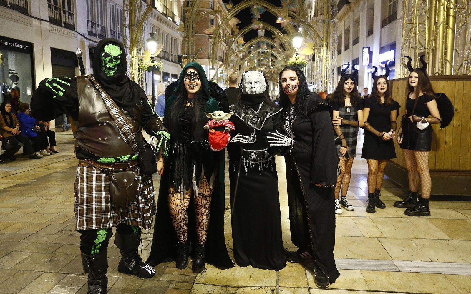 Las fotos de la noche de Halloween en Málaga